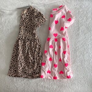 Kids' Pink Heart Knit Dress